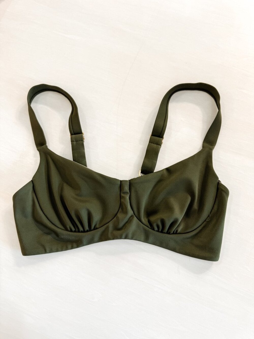 Underwire Swim Top - Olive